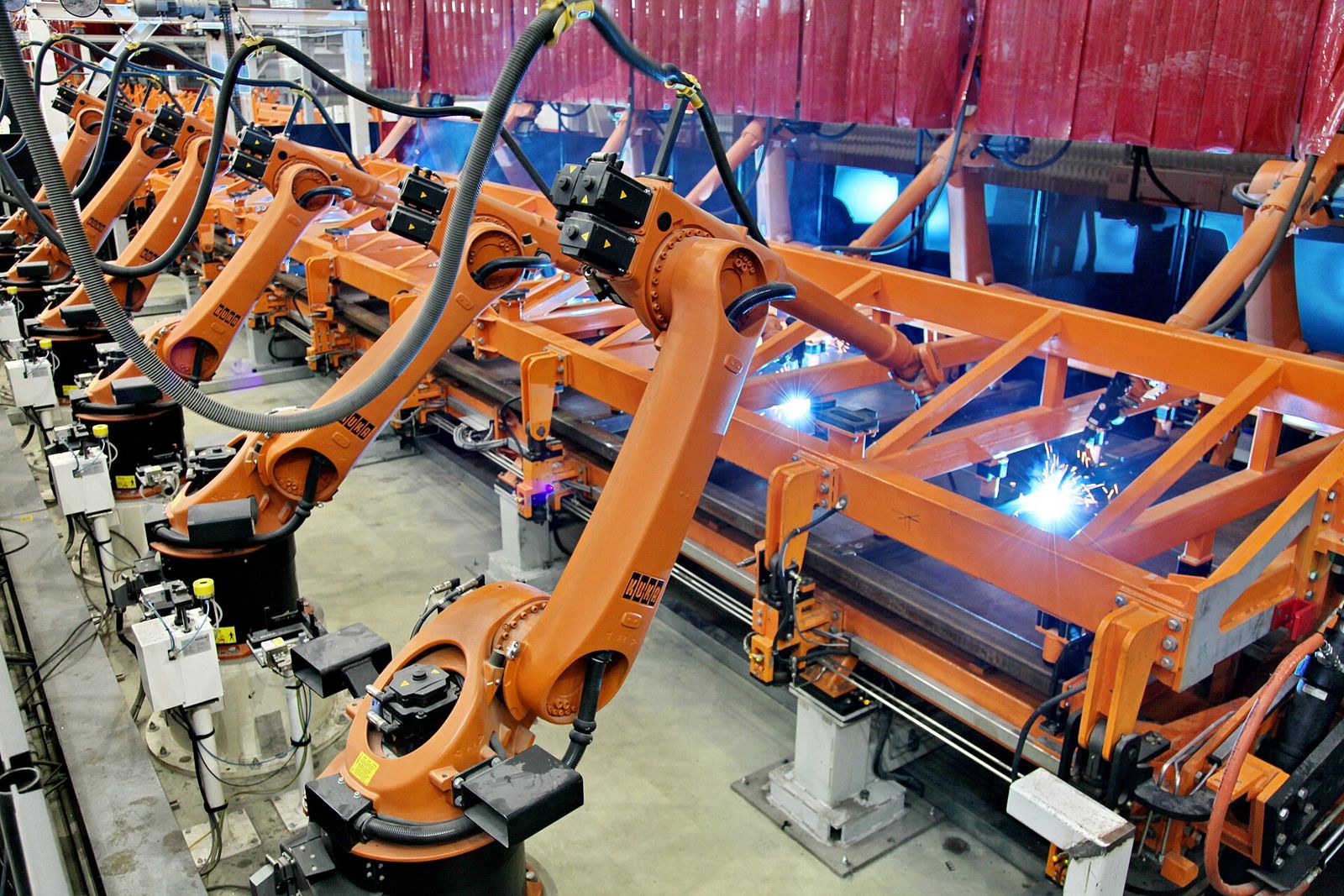 Robotic welding line