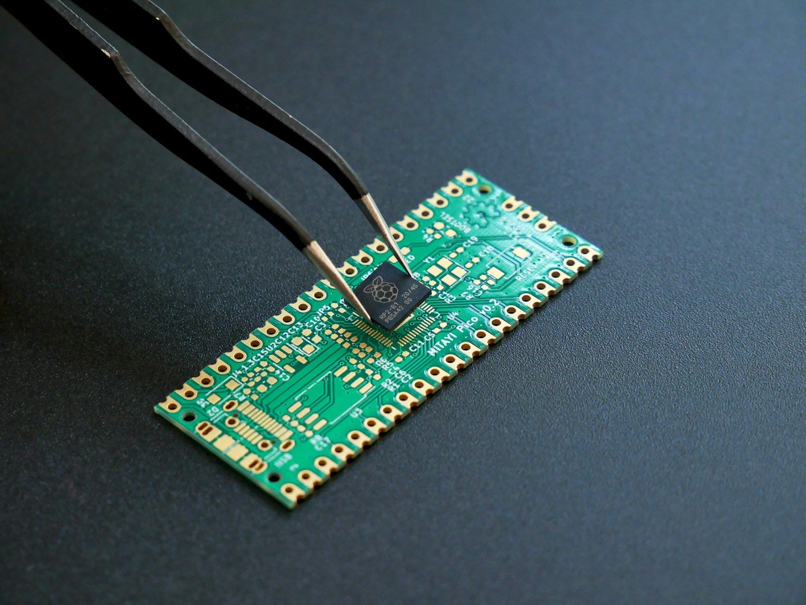 Microcontroller on a PCB